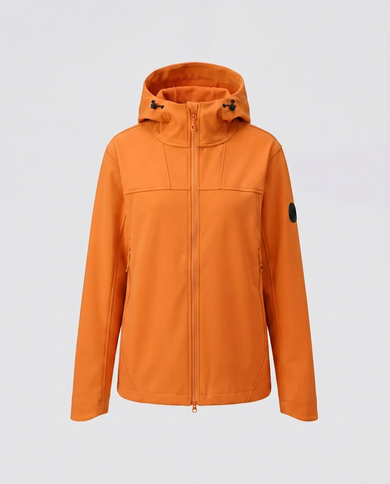 Damen wasserabweisende Outdoorjacke mit verstellbarem Kapuze Drune