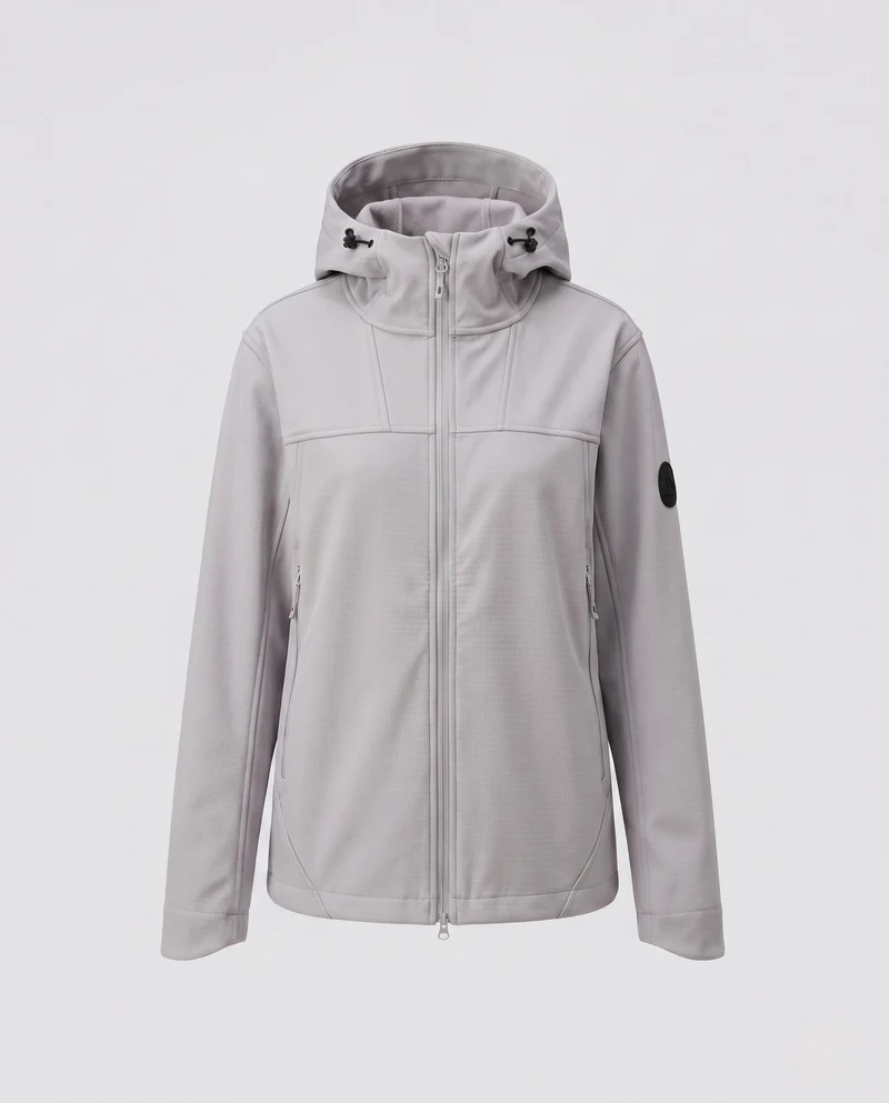 Damen wasserabweisende Outdoorjacke mit verstellbarem Kapuze Drune