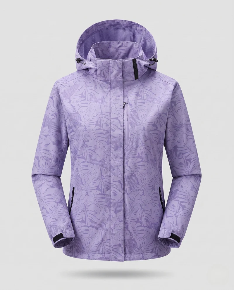 Damen winddichte Sportjacke mit Kapuze Drune