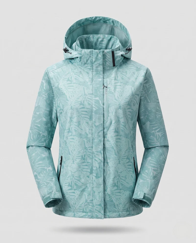 Damen winddichte Sportjacke mit Kapuze Drune