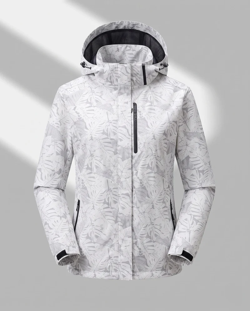 Damen winddichte Sportjacke mit Kapuze Drune