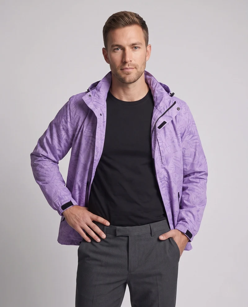 Herren atmungsaktive Übergangsjacke mit Kapuze Drune