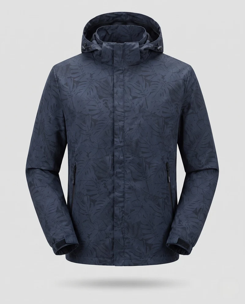 Herren atmungsaktive Übergangsjacke mit Kapuze Drune