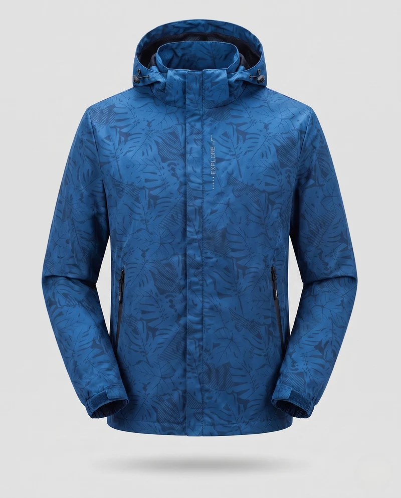 Herren atmungsaktive Übergangsjacke mit Kapuze Drune