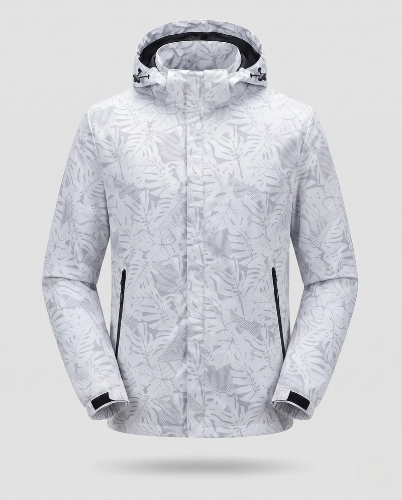 Herren atmungsaktive Übergangsjacke mit Kapuze Drune