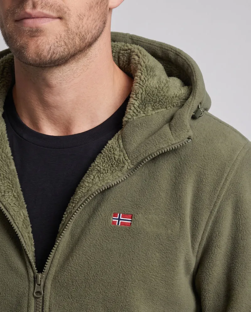 Herren Bequeme und Warme Fleecejacke Drune