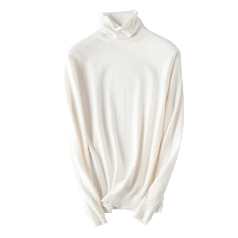 Damen leichter Feinstrick-Rollkragenpullover mit schmalem Schnitt Drune