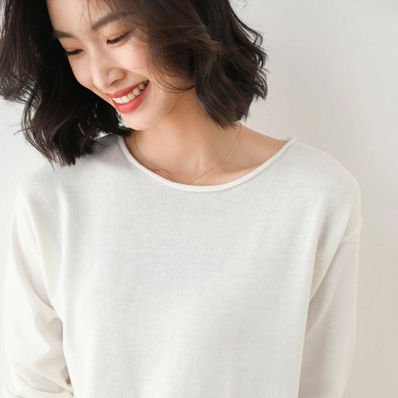 Damen Lässiger Feinstrick V-Ausschnitt Pullover mit überschnittenen Schultern Drune