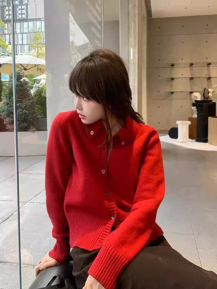 Damen Kurzcardigan mit kastiger Silhouette und extraweicher Kaschmir‑Optik Drune