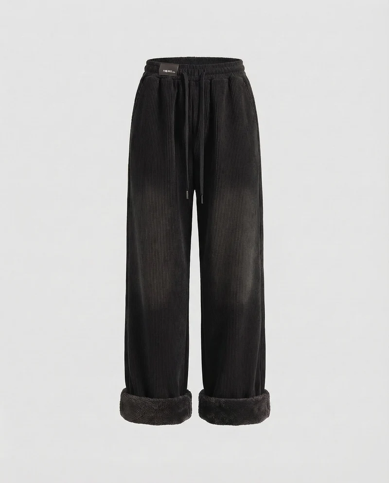 Damen Thermo Cordhose Teddyfutter