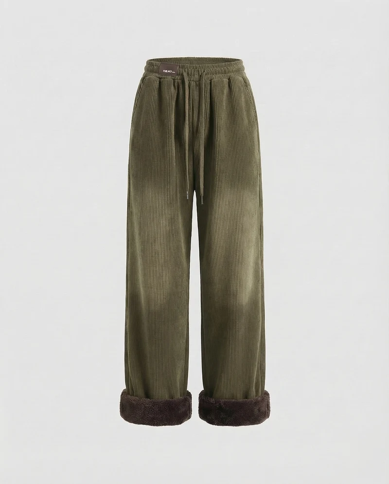 Damen Thermo Cordhose Teddyfutter