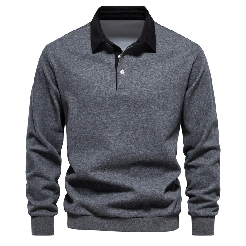 Herren Poloshirt mit kontrastierendem Kragen Drune