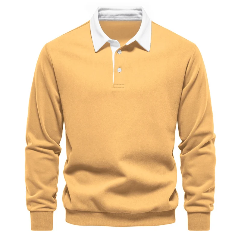 Herren Poloshirt mit kontrastierendem Kragen Drune