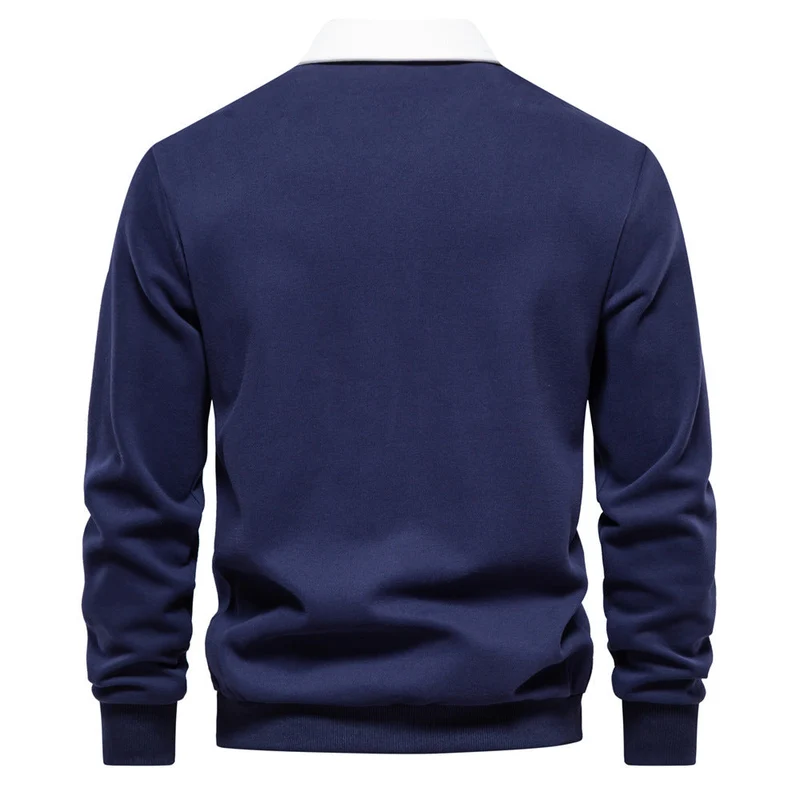 Herren Poloshirt mit kontrastierendem Kragen Drune