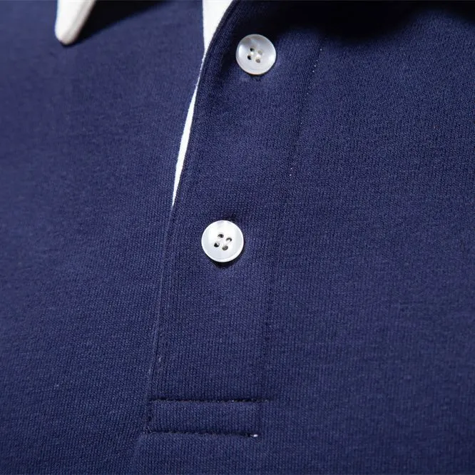 Herren Poloshirt mit kontrastierendem Kragen Drune
