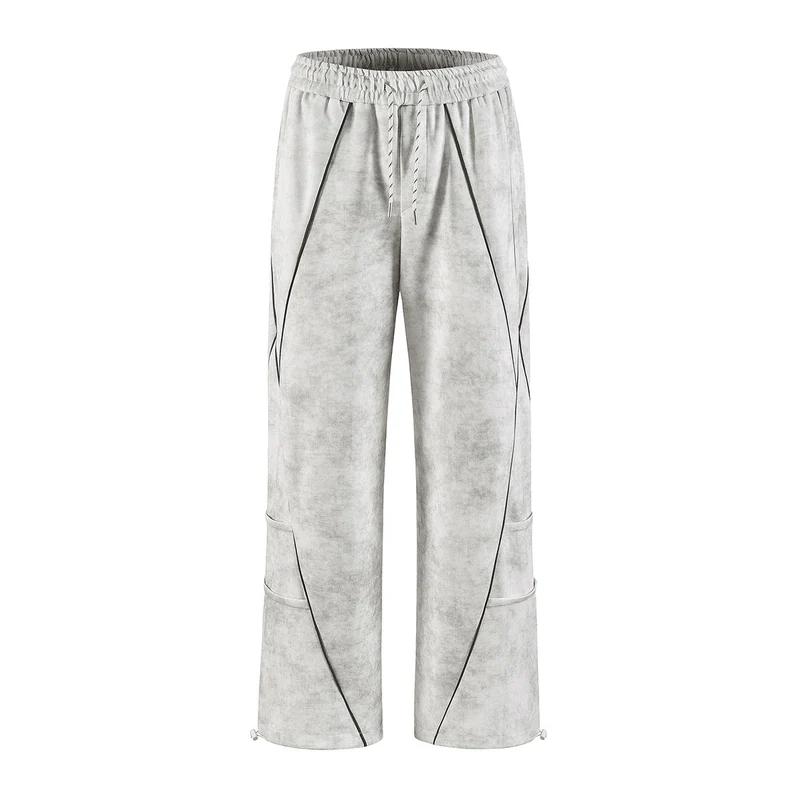 Herren Oversize-Halbzip-Sweatshirt mit Kängurutasche, kontrastpaspel und Ballonärmeln Drune