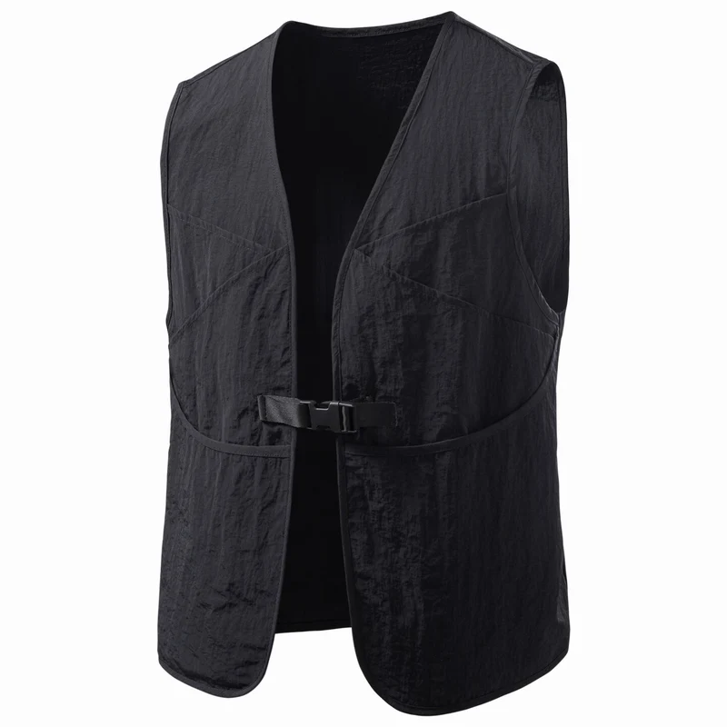 Herren Multifunktionale Utility‑Weste mit verstellbarer Steckschnalle und leichter Ripstop‑Optik Drune