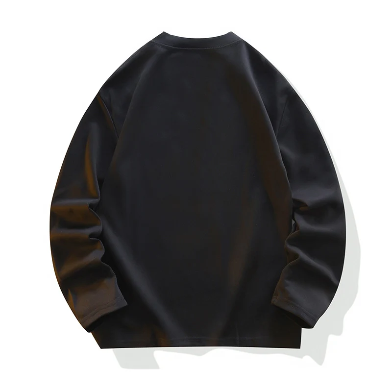 Herren Locker geschnittenes Langarm‑Sweatshirt mit V‑Einsatz und Raglanärmeln Drune