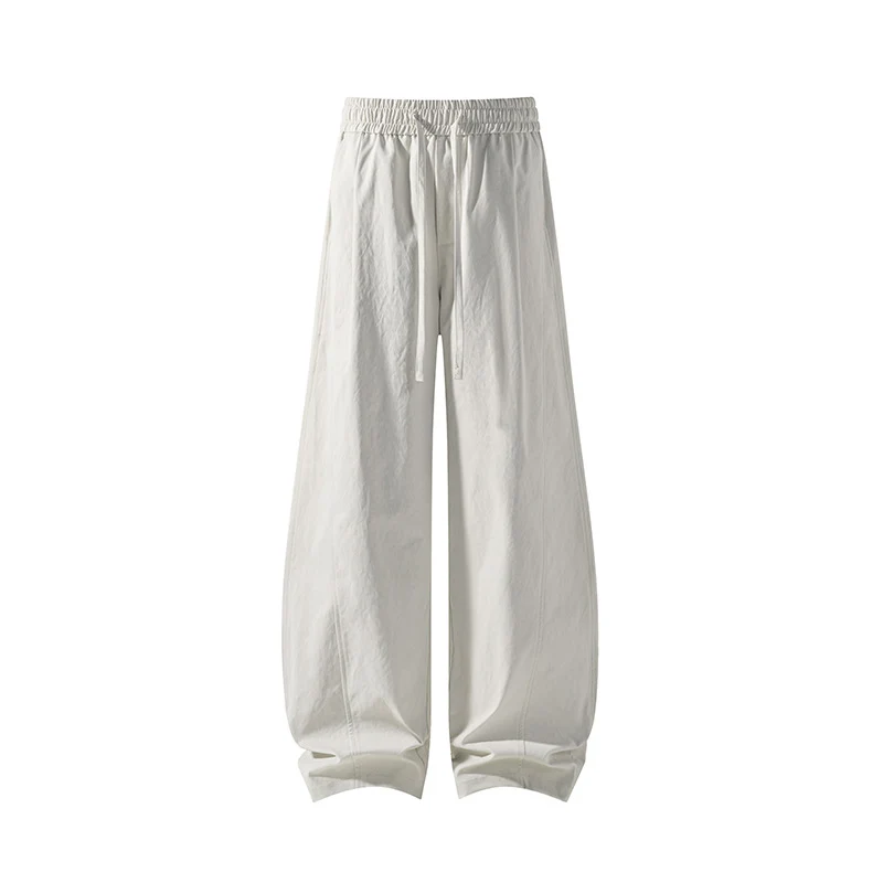 Herren Locker geschnittene Freizeithose mit elastischem Bund und Tunnelzug Drune