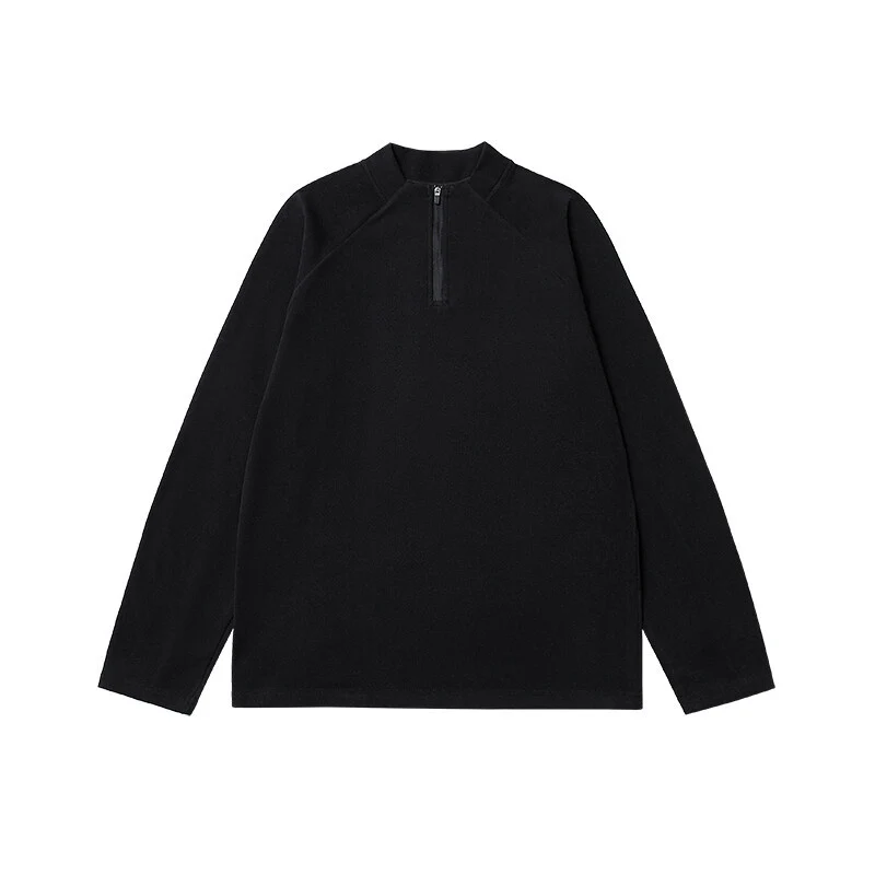 Herren Leichtes Funktions-Halbzip-Sweatshirt mit Stehkragen und Raglanärmeln Drune
