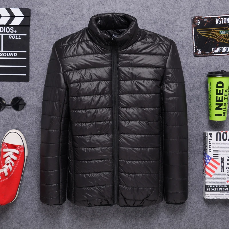 Herren Leichte gesteppte Thermojacke mit Stehkragen und durchgehendem Reißverschluss Drune