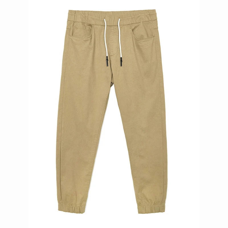 Herren Leichte Baumwoll-Jogginghose mit Tunnelzug, elastischen Bündchen und Schrägtaschen Drune