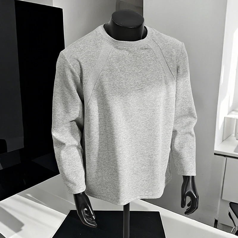 Herren Lässiges Raglan-Sweatshirt mit Rundhals, leichter Struktur und relaxed Fit Drune