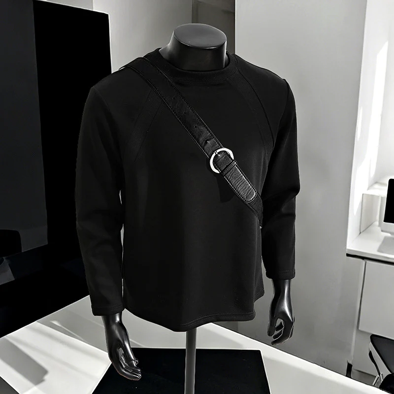 Herren Lässiges Raglan-Sweatshirt mit Rundhals, leichter Struktur und relaxed Fit Drune