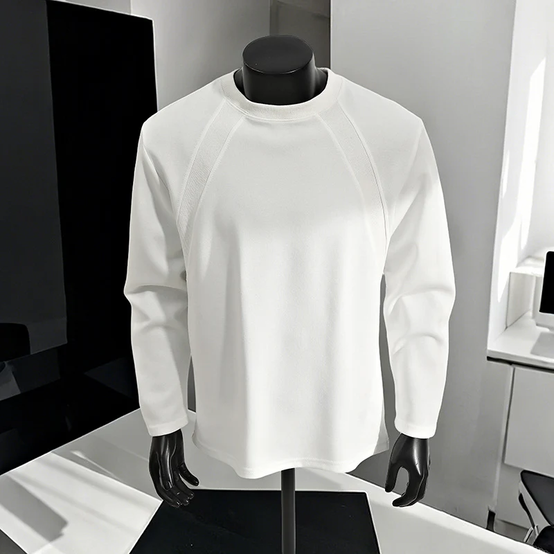 Herren Lässiges Raglan-Sweatshirt mit Rundhals, leichter Struktur und relaxed Fit Drune