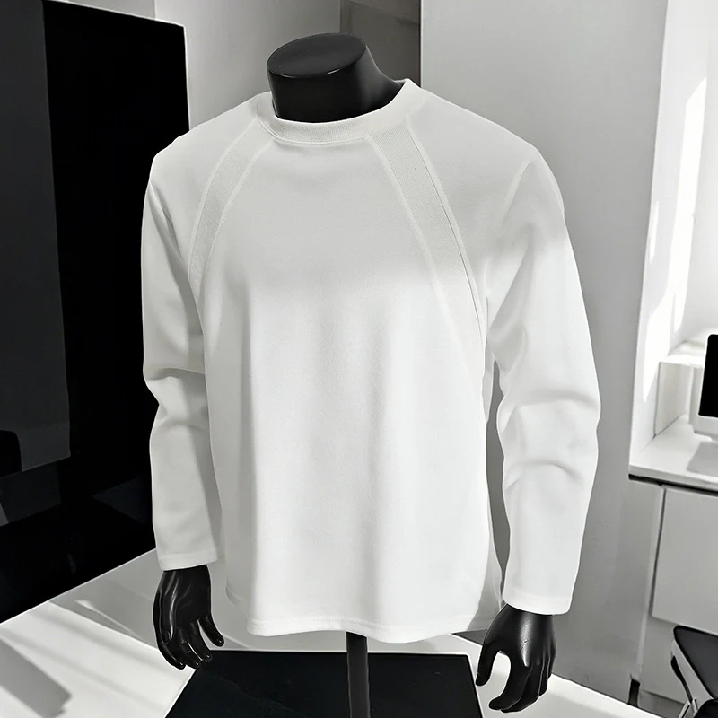 Herren Lässiges Raglan-Sweatshirt mit Rundhals, leichter Struktur und relaxed Fit Drune