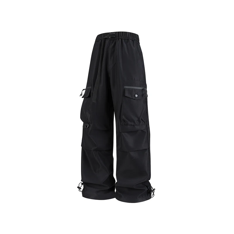 Herren Weite Utility-Cargohose mit Multifachtaschen, verstellbarem Saum und integriertem Gurt Drune