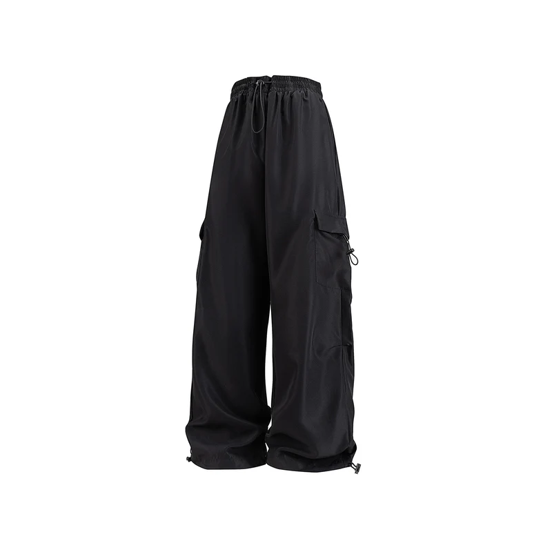 Herren Weite technische Cargo‑Hose mit Tunnelzugbund, Mehrfachtaschen und Kordelzugabschluss Drune