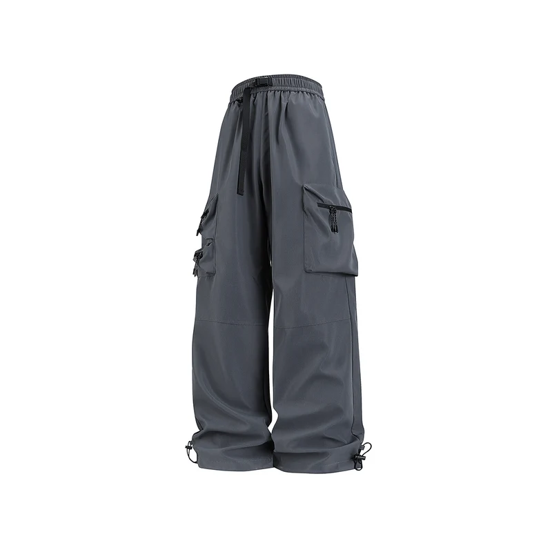 Herren Weite technische Cargo‑Hose mit Multifachtaschen, Tunnelzugbund und verstellbaren Beinabschlüssen Drune