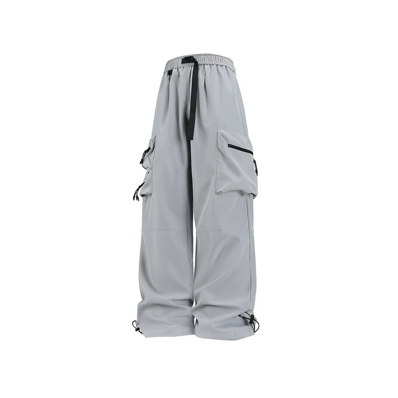 Herren Weite technische Cargo‑Hose mit Multifachtaschen, Tunnelzugbund und verstellbaren Beinabschlüssen Drune