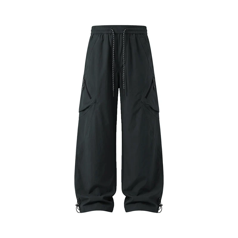 Herren weite Technical Utility-Cargo-Hose mit Tunnelzugbund und multifunktionalen Taschen Drune