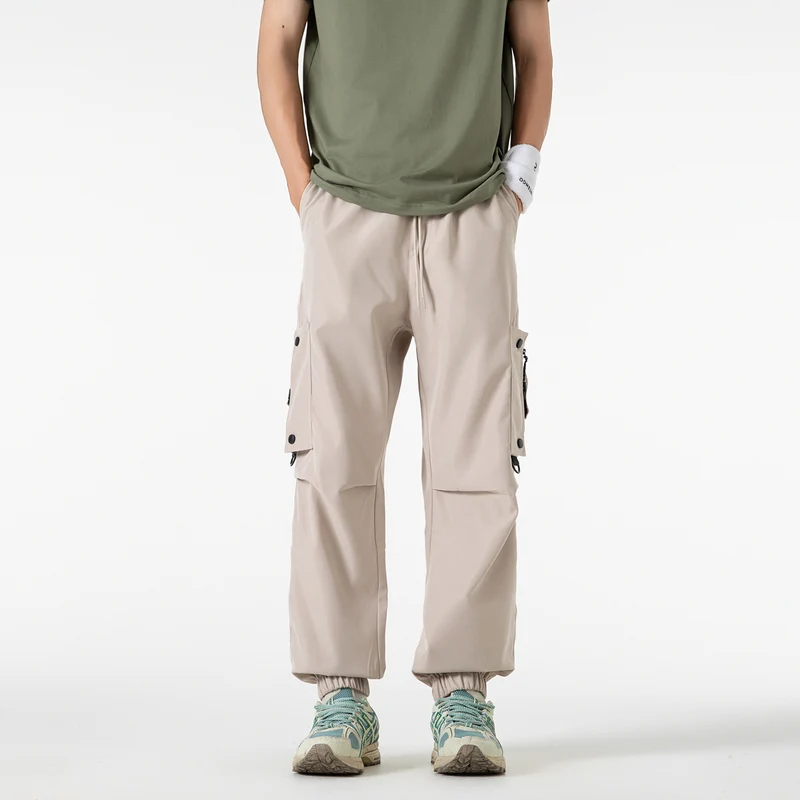 Herren Weite Technical‑Cargo‑Jogger mit elastischem Tunnelzugbund, Multifunktions‑Cargotaschen und verstellbaren Beinabschlüssen Drune