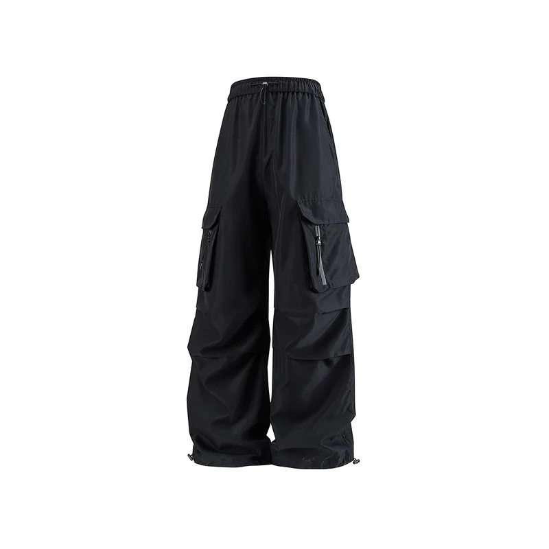 Herren Weite Tech‑Cargo‑Hose mit Elastikbund, Multifach‑Cargotaschen und Kordelabschluss Drune