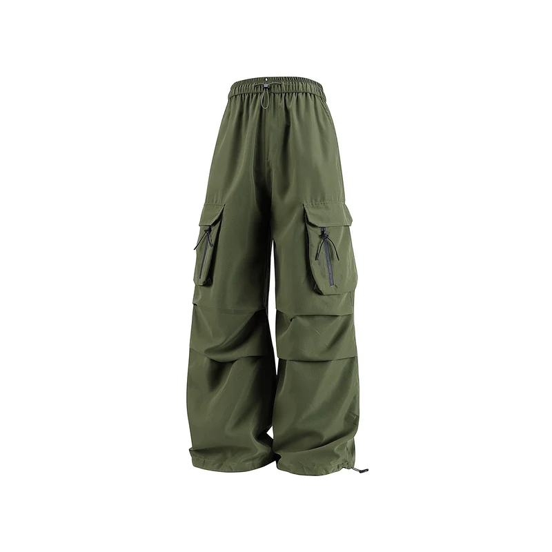 Herren Weite Tech‑Cargo‑Hose mit Elastikbund, Multifach‑Cargotaschen und Kordelabschluss Drune