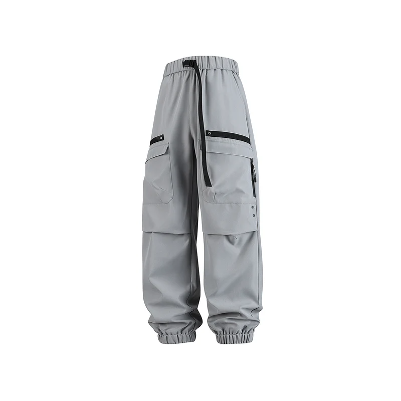 Herren weite Cargo-Jogginghose im Tech‑Utility‑Look mit elastischem Bund und multifunktionalen Klapptaschen Drune