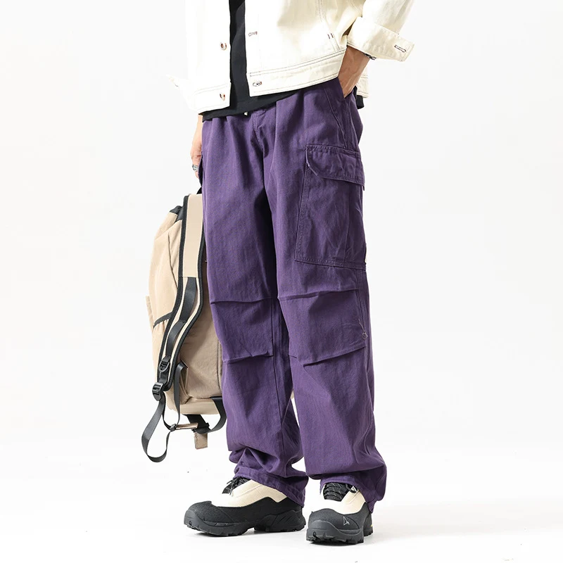Herren Weite Cargo-Hose mit verstärkten Kniepaneelen und Multifach‑Taschen Drune