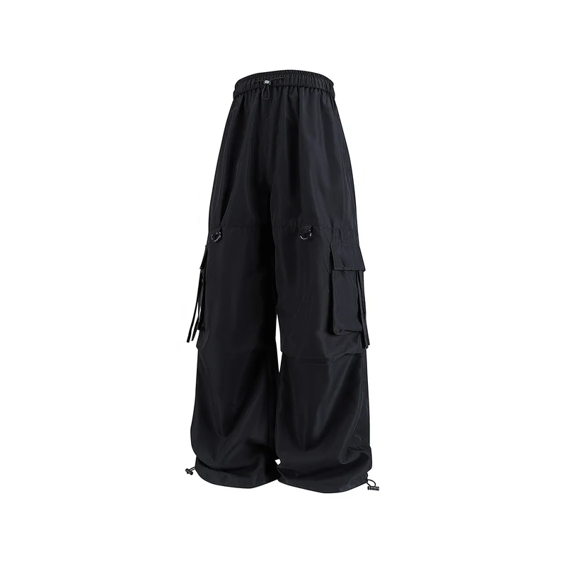 Herren Weite Cargo‑Hose mit Tunnelzugbund, D‑Ring‑Details und verstellbarem Saum Drune
