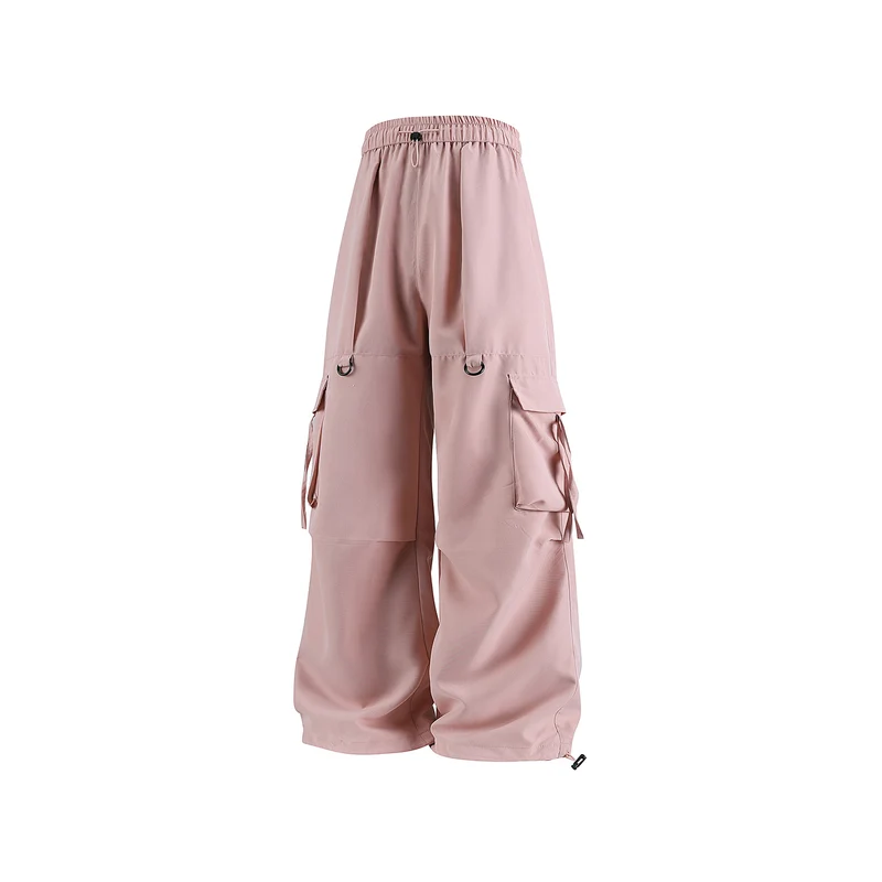 Herren Weite Cargo‑Hose mit Tunnelzugbund, D‑Ring‑Details und verstellbarem Saum Drune