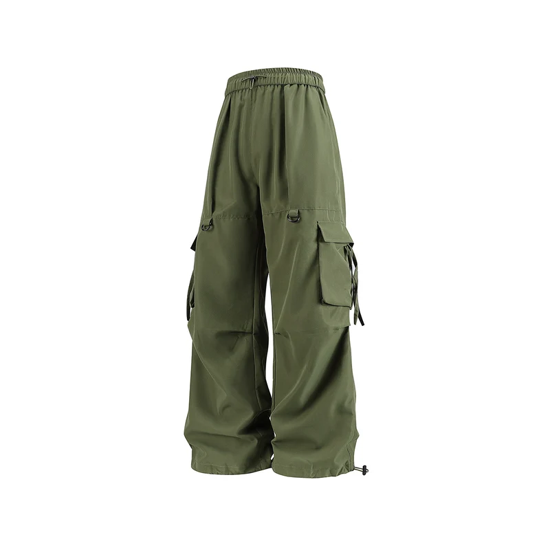 Herren Weite Cargo‑Hose mit Tunnelzugbund, D‑Ring‑Details und verstellbarem Saum Drune