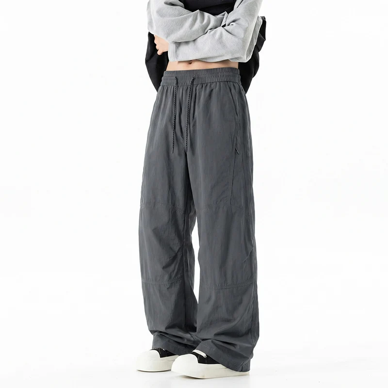 Herren Weite Baggy‑Hose mit Tunnelzugbund und Paneel‑Konstruktion Drune