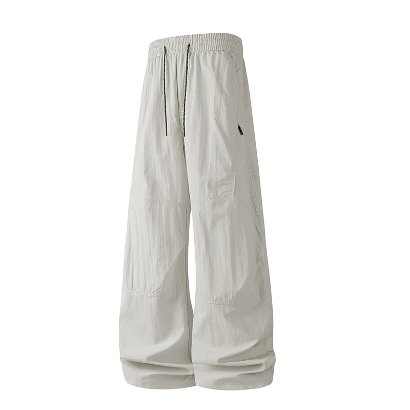 Herren Weite Baggy‑Hose mit Tunnelzugbund und Paneel‑Konstruktion Drune