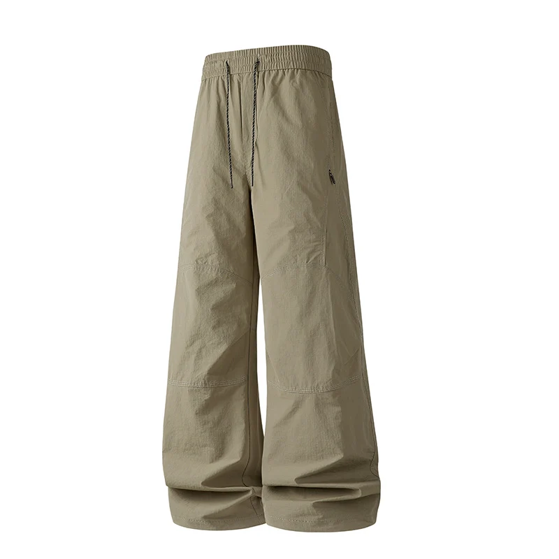 Herren Weite Baggy‑Hose mit Tunnelzugbund und Paneel‑Konstruktion Drune