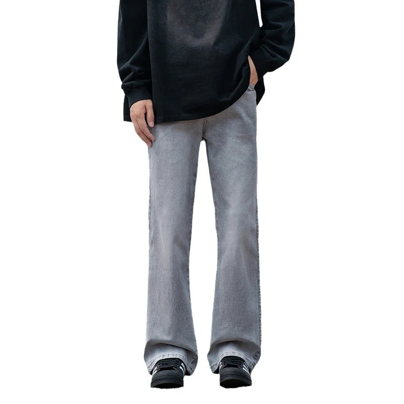 Herren Weit geschnittene Vintage-Denim-Jeans mit ausgestelltem Bein Drune