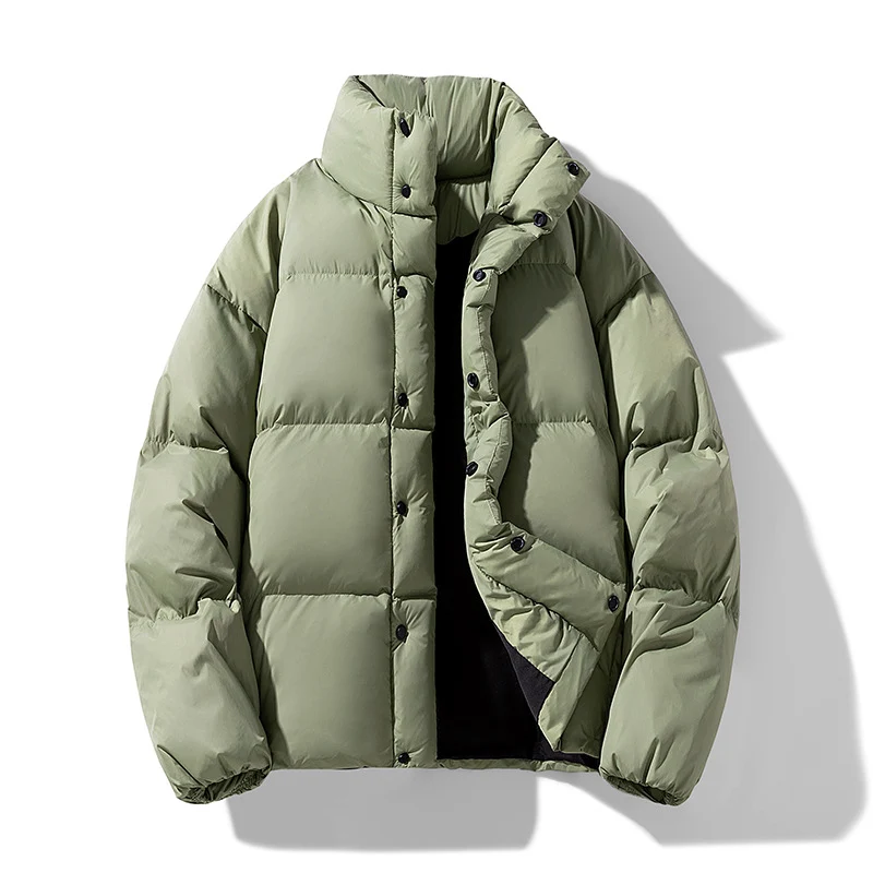 Herren Wattierte Winter-Steppjacke mit hohem Stehkragen Drune