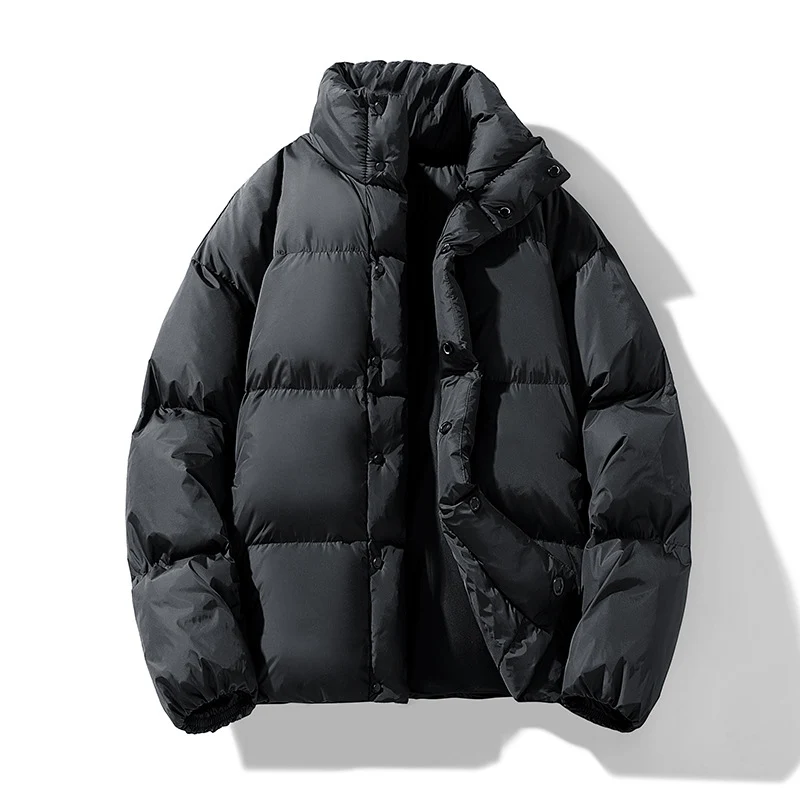 Herren Wattierte Winter-Steppjacke mit hohem Stehkragen Drune
