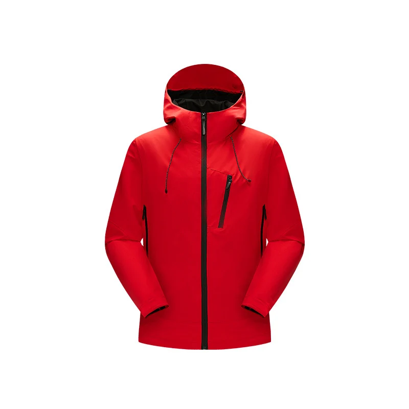 Herren Wasserabweisende Softshell‑Jacke mit verstellbarer Kapuze und schräger Brusttasche Drune